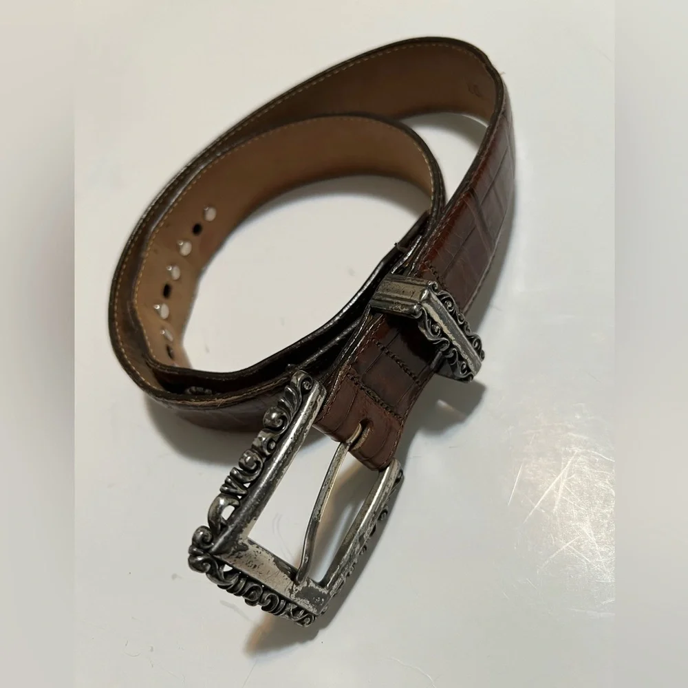 Brighton brown leather belt
